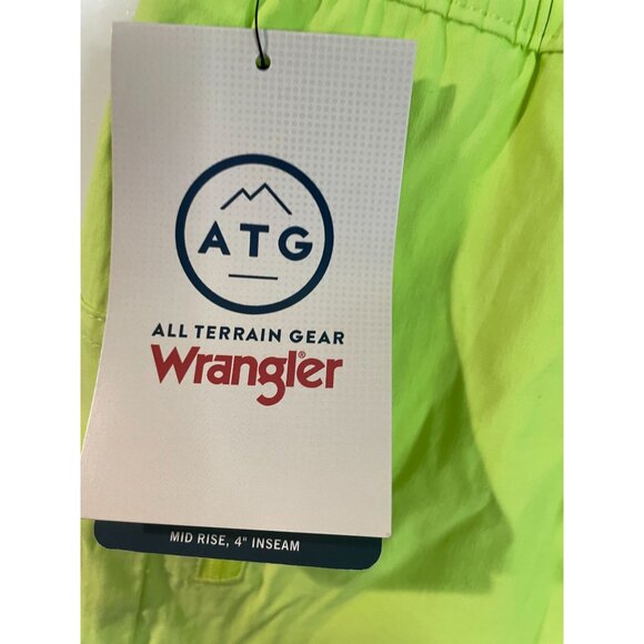 ATG By Wrangler Neon Lime Green Tide Shorts Mid Rise 4" Inseam XL - Picture 8 of 16
